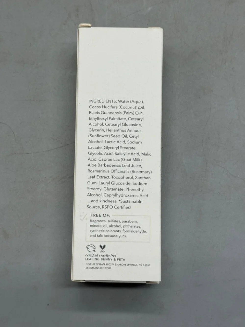 Beekman 1802 Pure Goat Milk Foot Balm 3.55 Fl Oz Softens Feet & Heels Overnight